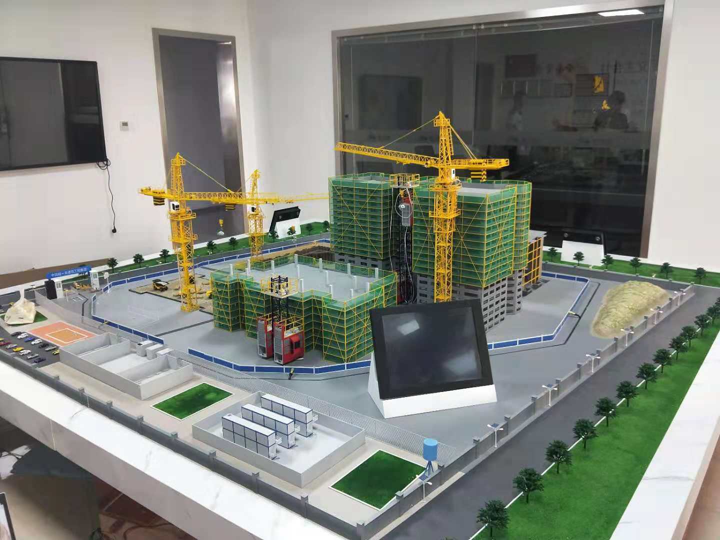 衡东县建筑施工场景模型